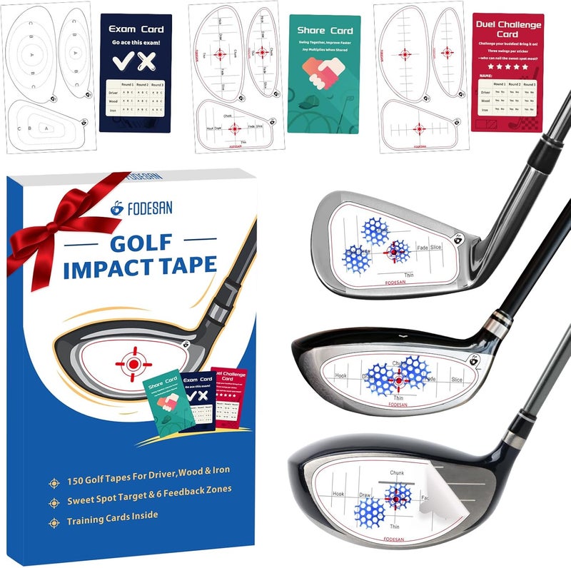 FODESAN Store No-Residue Golf Impact Tape – 2026 Innovative High-Resolution Strike Stickers – Instant Swing Feedback, Fun & Effective Practice, Training Gift for Beginners & Pros - Image 1